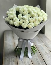 Букет 35 Белых роз в Поселок пансионат Клязьминское водохранилище