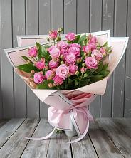 Букет Розовый кустик в Поселок пансионат Клязьминское водохранилище