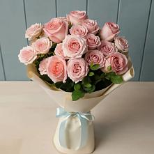 Букет Розовый шарм в Поселок пансионат Клязьминское водохранилище