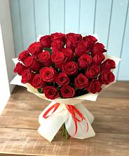 Букет 29 Красных роз в Поселок пансионат Клязьминское водохранилище