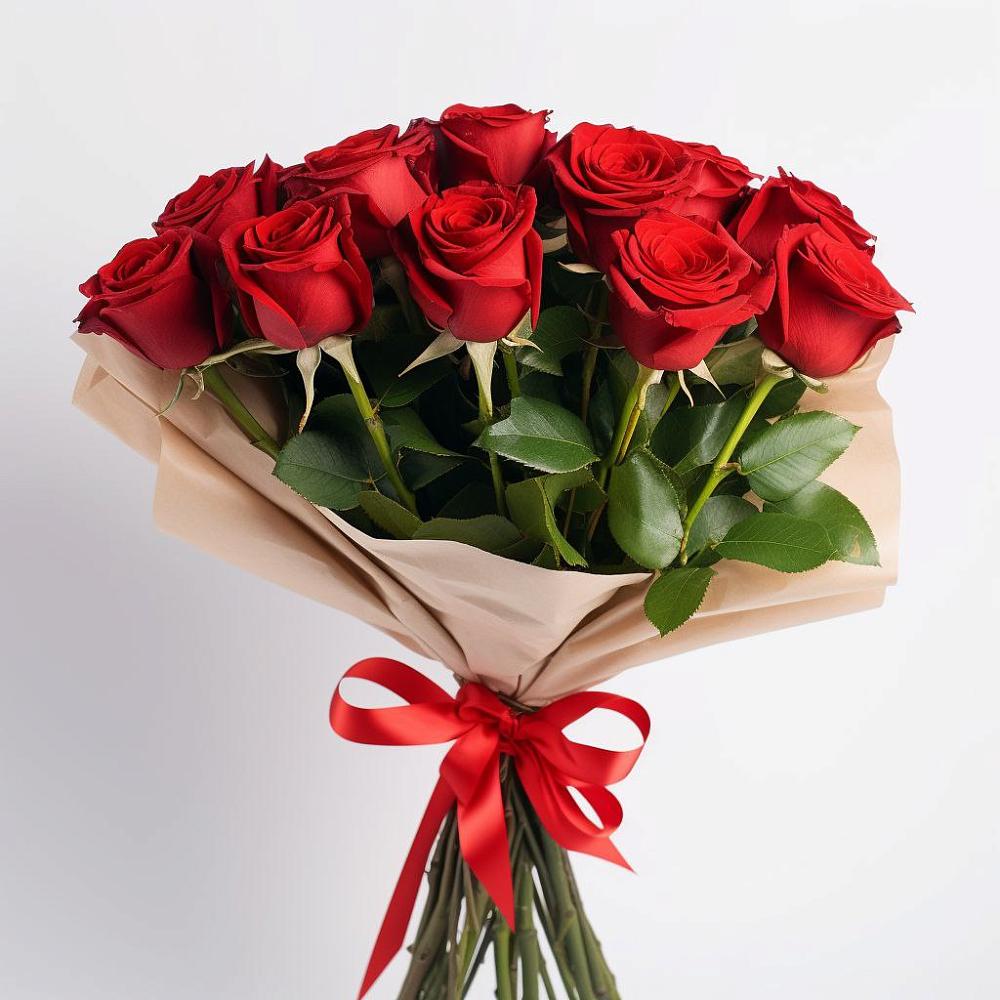 Букет 11 Красных роз Эдлесс Лав в Поселок пансионат Клязьминское водохранилище