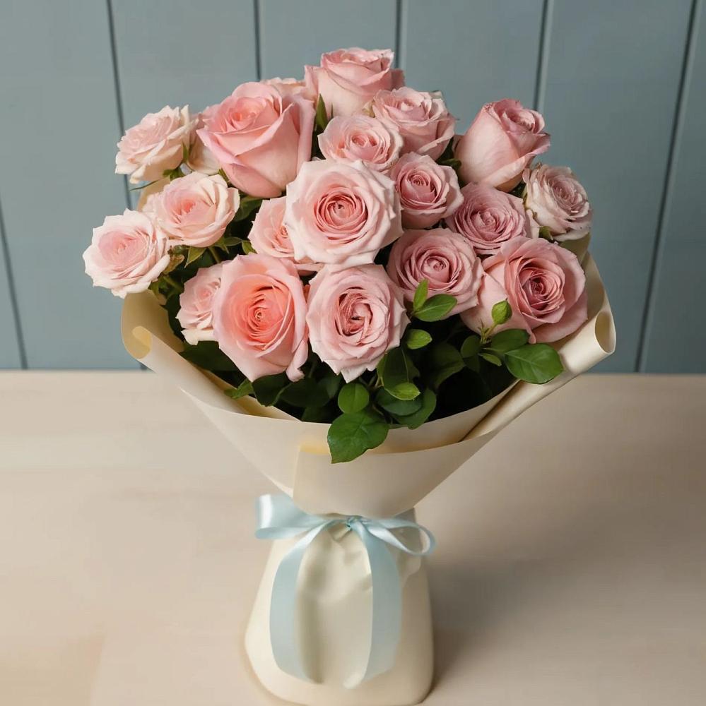 Букет Розовый шарм в Поселок пансионат Клязьминское водохранилище